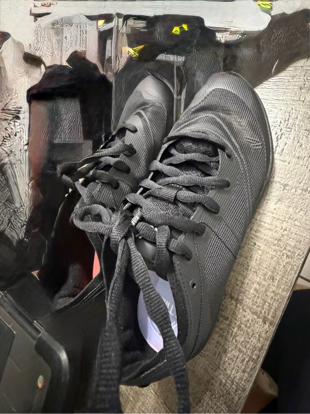 Varsity All-Black Women's Athletic Lace-Up Sneakers